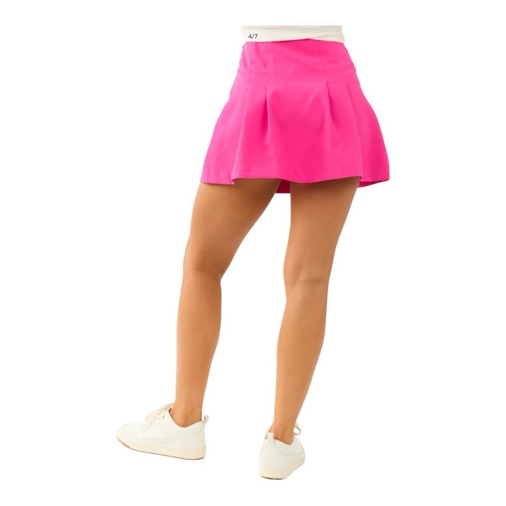 NWT Entro High Waisted Pleated Mini Skort (S) - Picture 2 of 9